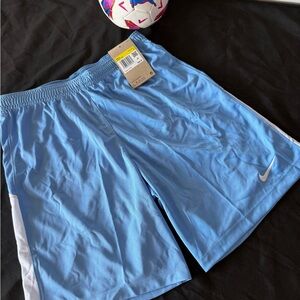 Nike Sky Blue Shorts with White Swoosh